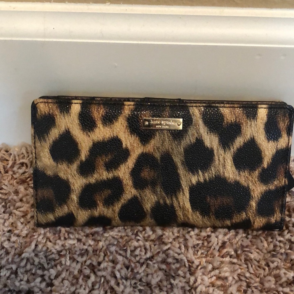 Kate Spade leopard print wallet